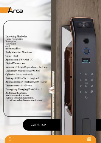 Smart Door Handle D.P (Biometric)